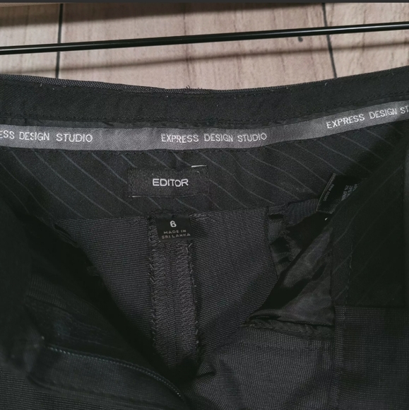 Express Editor Size 6 Pants Gray Bootcut Dress pants Womens - Picture 7 of 9